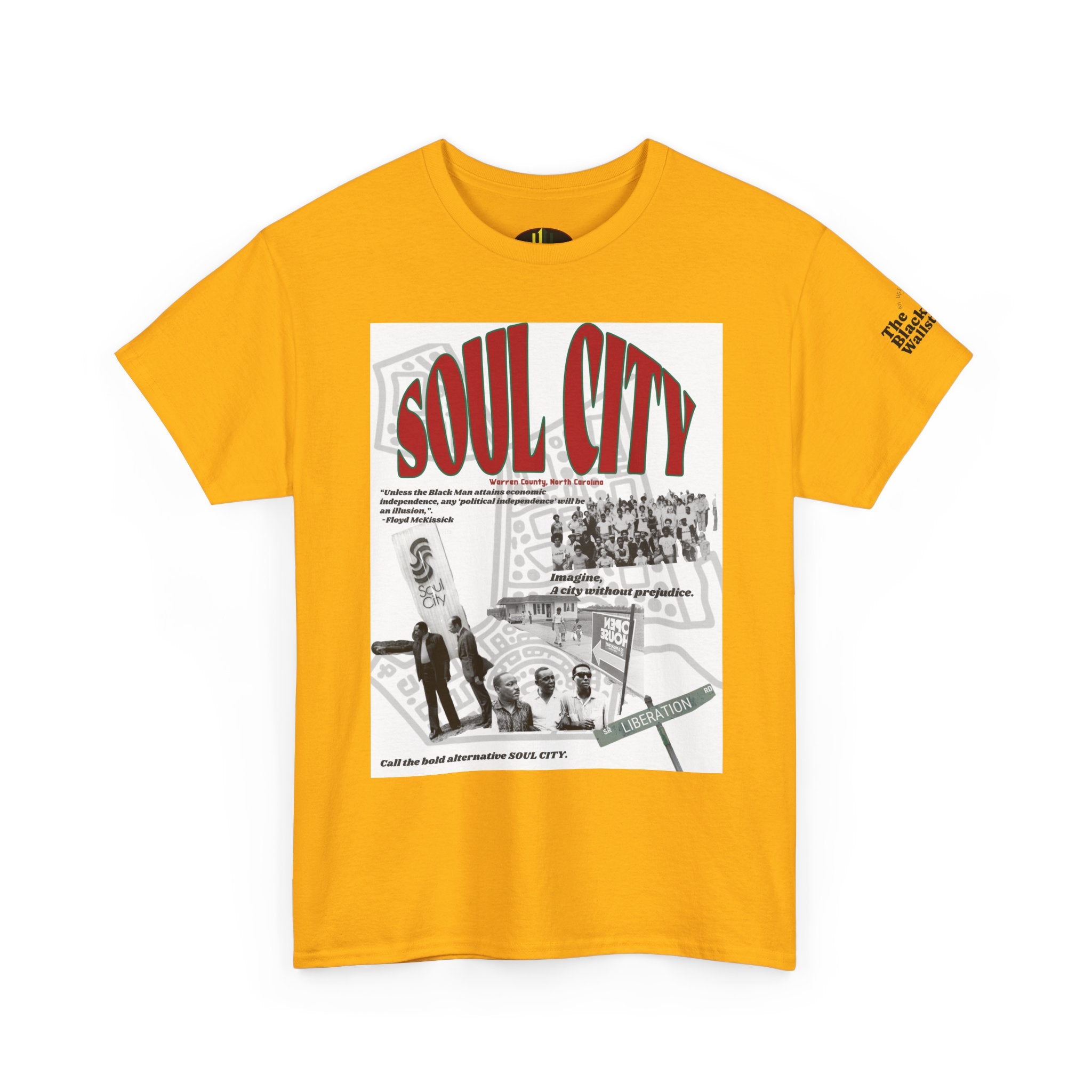 Soul City Tribute Tee | Warren County, North Carolina | Floyd McKissick | The Black Wallstreets Collection