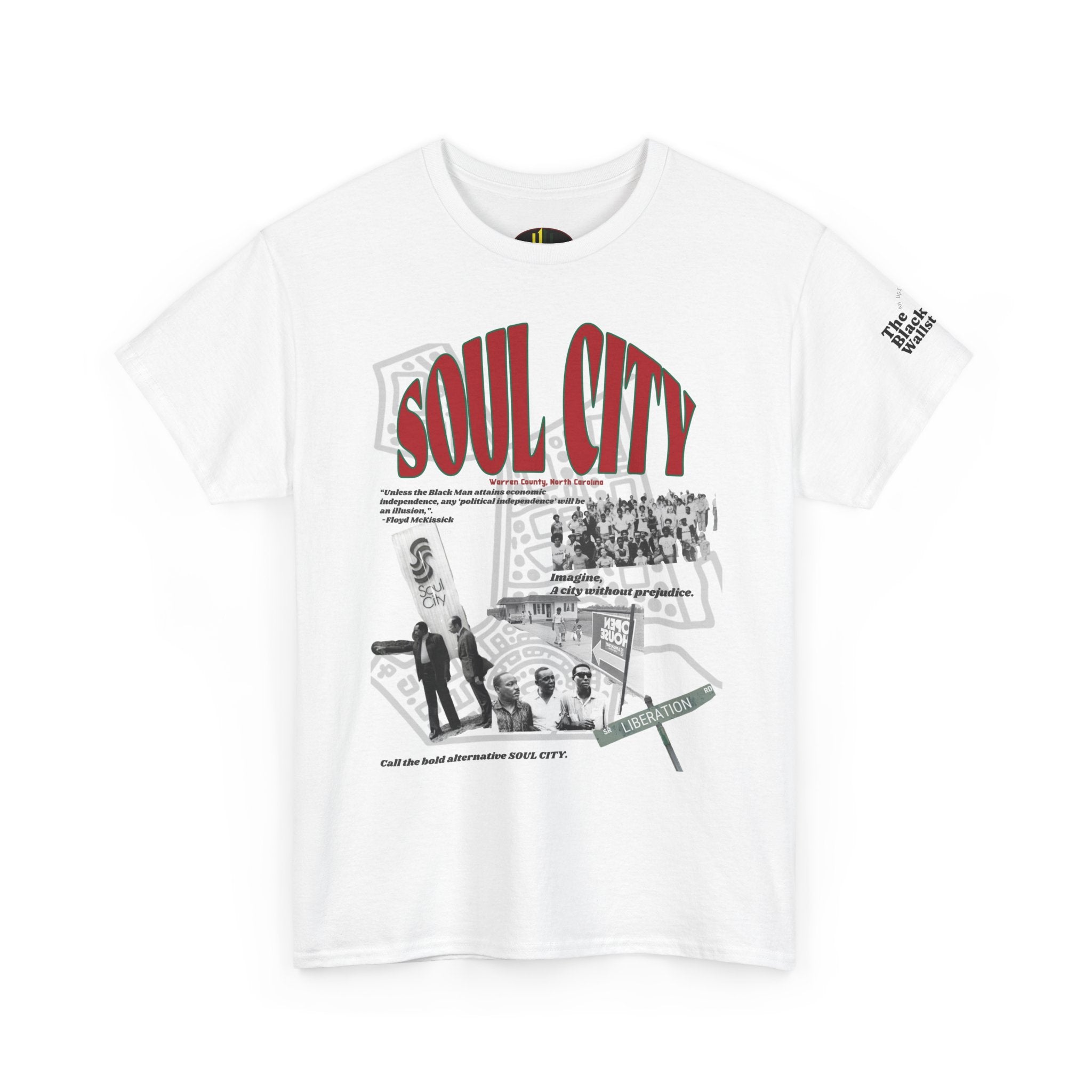 Soul City Tribute Tee | Warren County, North Carolina | Floyd McKissick | The Black Wallstreets Collection
